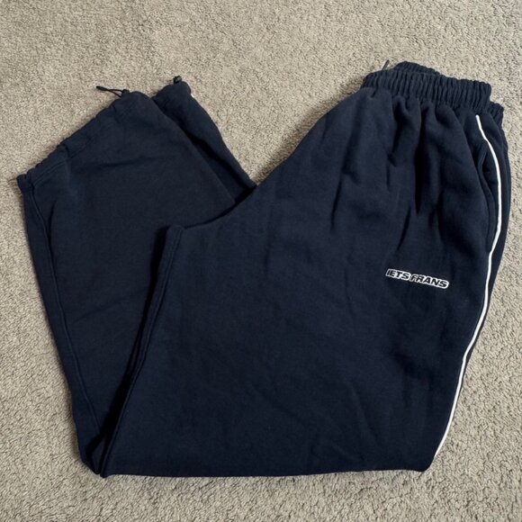Iets Frans Navy Harri Baggy Joggers Sweatpants Size XS - Picture 9 of 11
